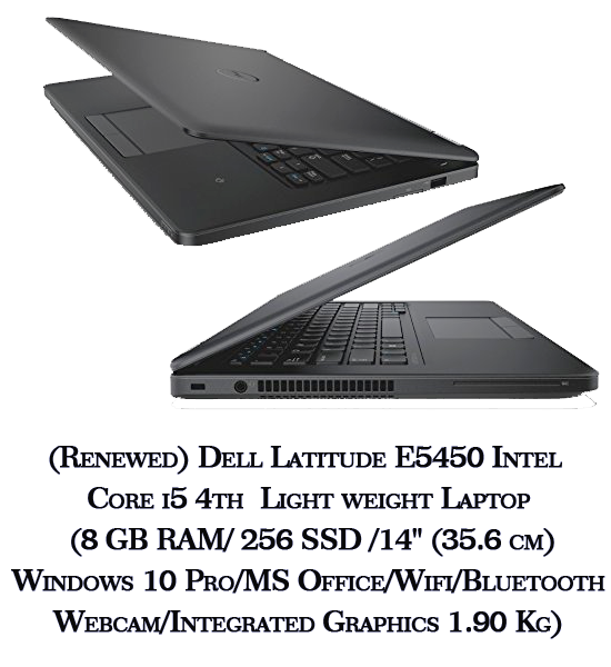 Renewed Dell Latitude E5450 5th Gen Intel Core i5 HD Laptop